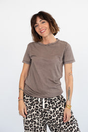 T-shirt basic Stone Washed