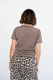 T-shirt basic Stone Washed