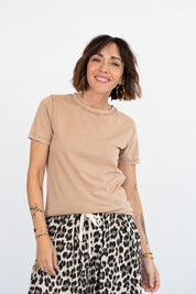 T-shirt basic Stone Washed