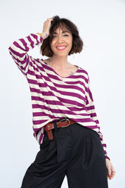 T-shirt over taglio laser Maxi riga