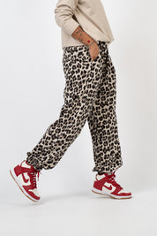 Pantalone Jogger Leggero Leopardato