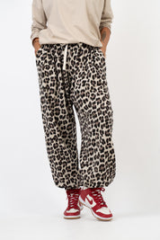 Pantalone Jogger Leggero Leopardato