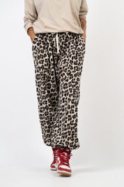 Pantalone Jogger Leggero Leopardato