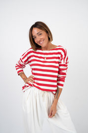 T-shirt over taglio laser Maxi riga