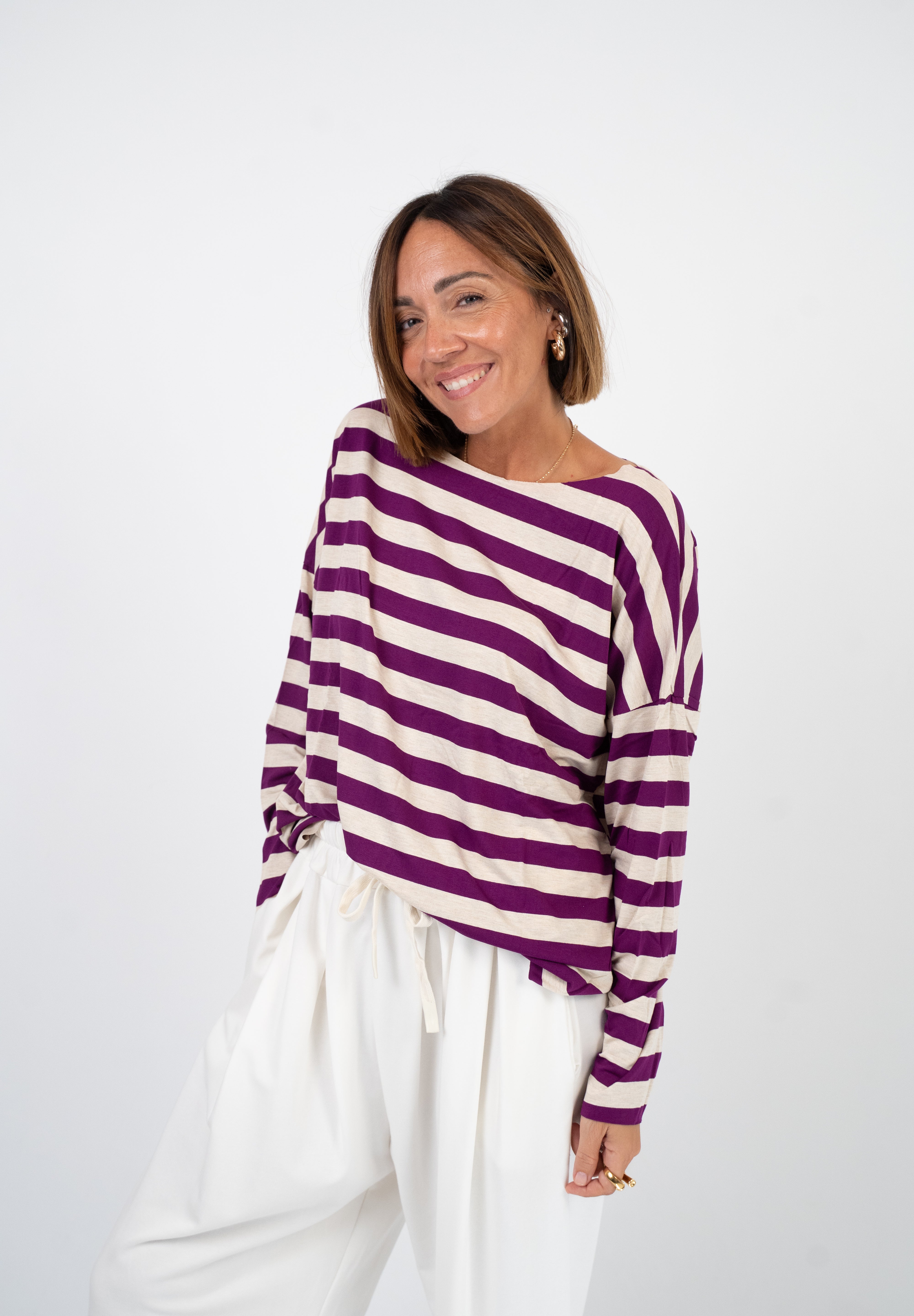 T-shirt over taglio laser Maxi riga