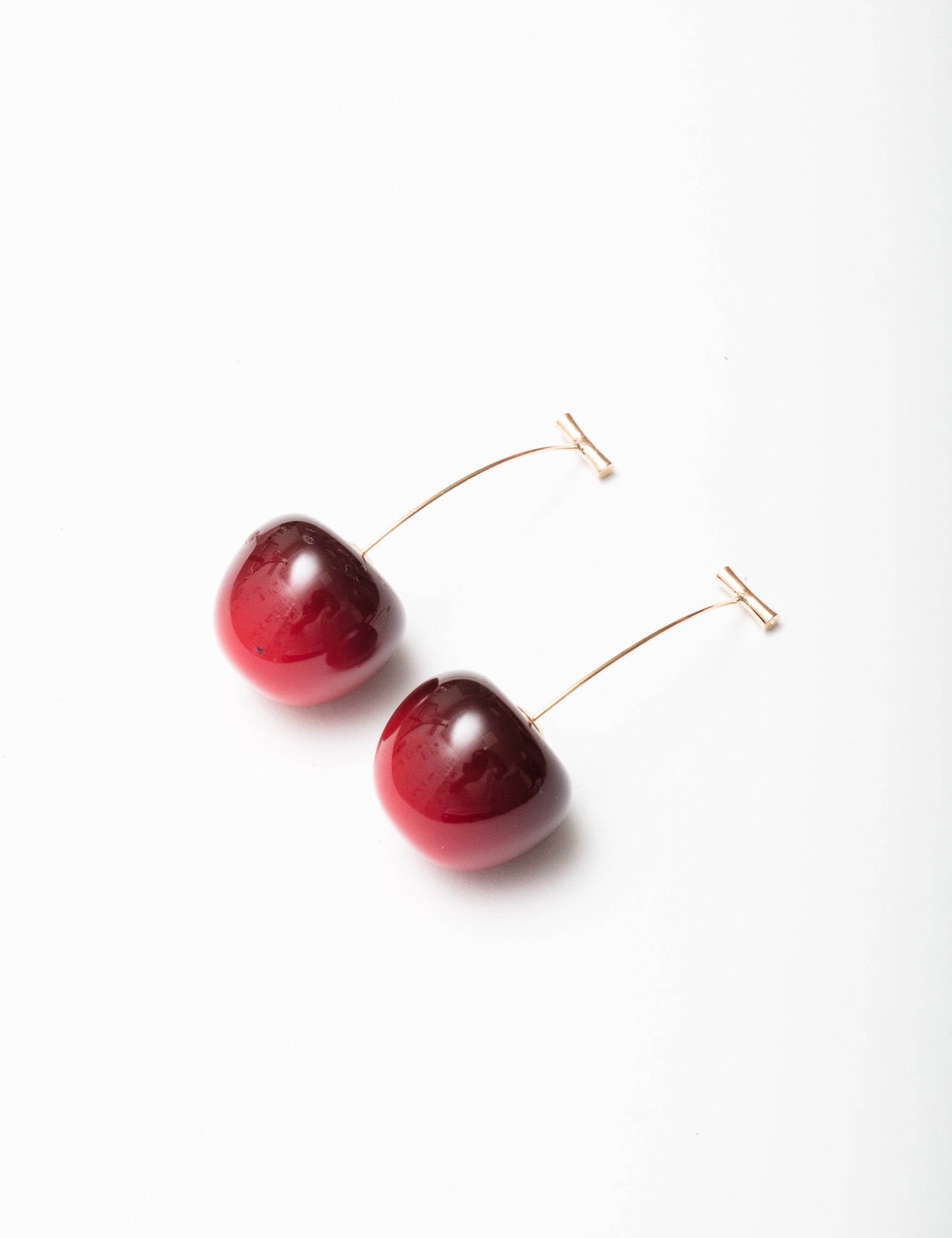 Orecchini a forma di ciliegia / orecchini a cerchio pendenti con Orecchini a forma di ciliegia / orecchini a cerchio pendenti con