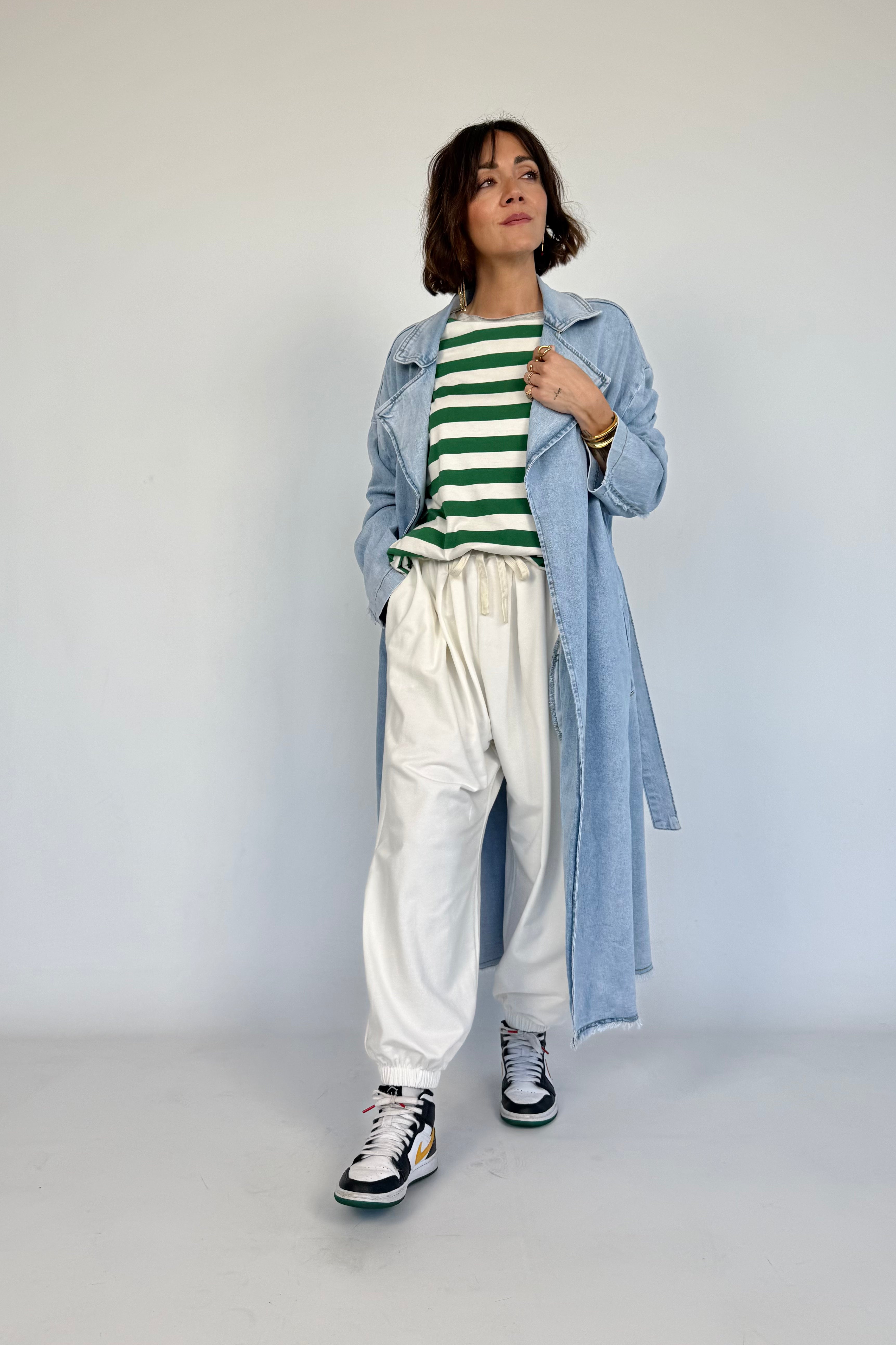 T-shirt over taglio laser Maxi riga