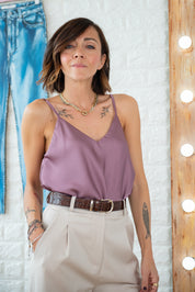 Top in satin