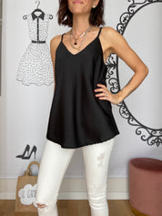 Top in satin